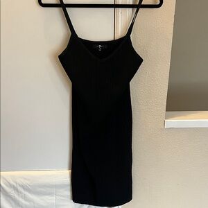 7 For All Mankind Black Mini Dress